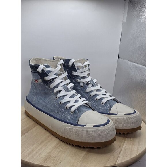 Diesel S-Principia Mid  Mens size 10 Euro 43 - Blue Lifestyle Sneakers Shoes - Picture 6 of 8